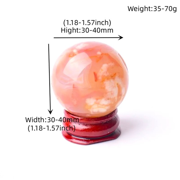 Natural Healing Stone Rose quartz Cherry Blossom Reiki Massage stones Gemstone - Picture 3 of 3